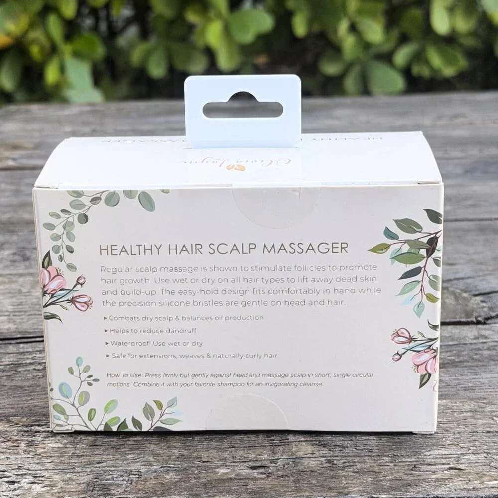 Olivia Layne Healthy Hair Scalp Massager Set 2-pack New in Box Waterproof